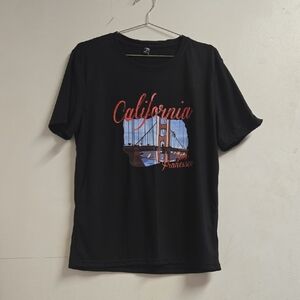 SHEIN Black California Graphic Tee